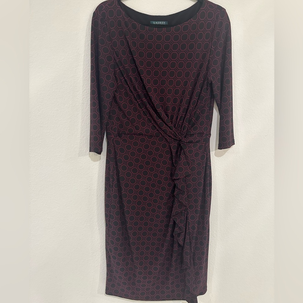 Ralph Lauren Women’s Faux Wrap slinky Sheath Dress